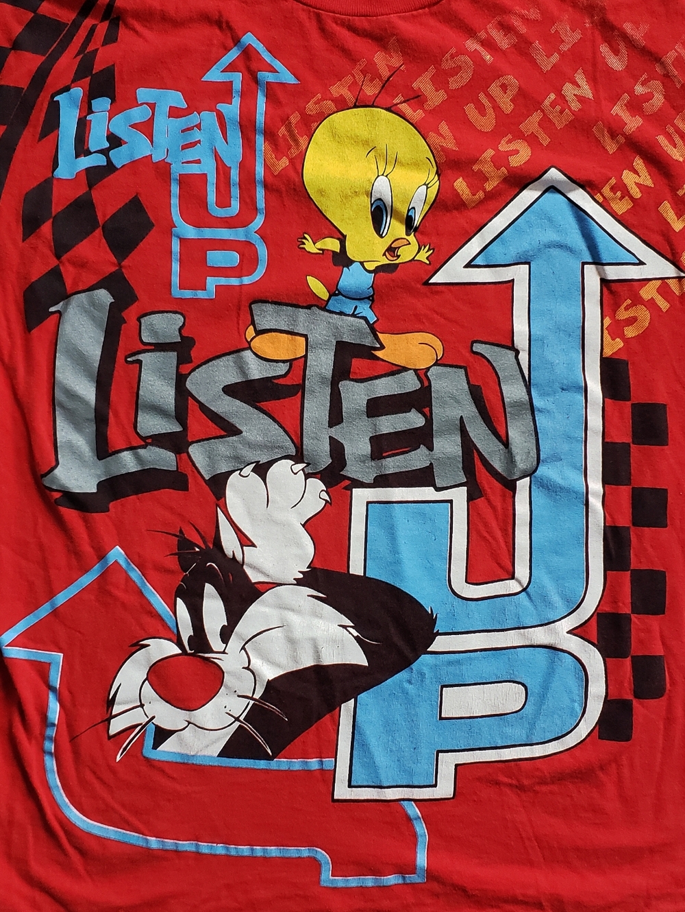 Vintage 90s Looney Tunes Listen Up Shirt